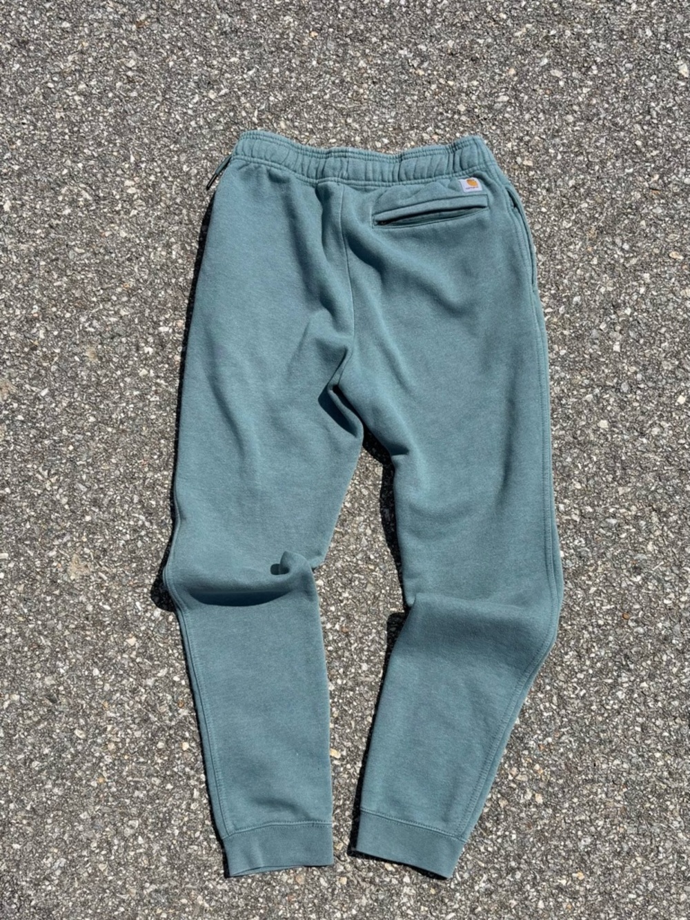 Carhartt Teal Green Logo Joggers for Men - Picture 2 of 5